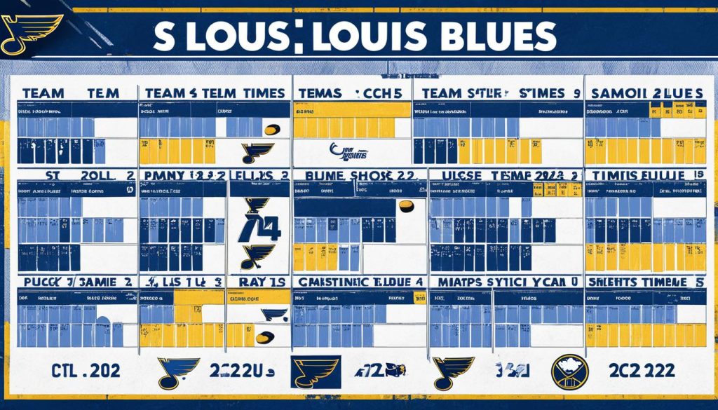 St. Louis Blues schedule overview